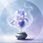 焚香鸢尾花头像
