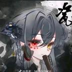 一个调皮的狐狼儿头像