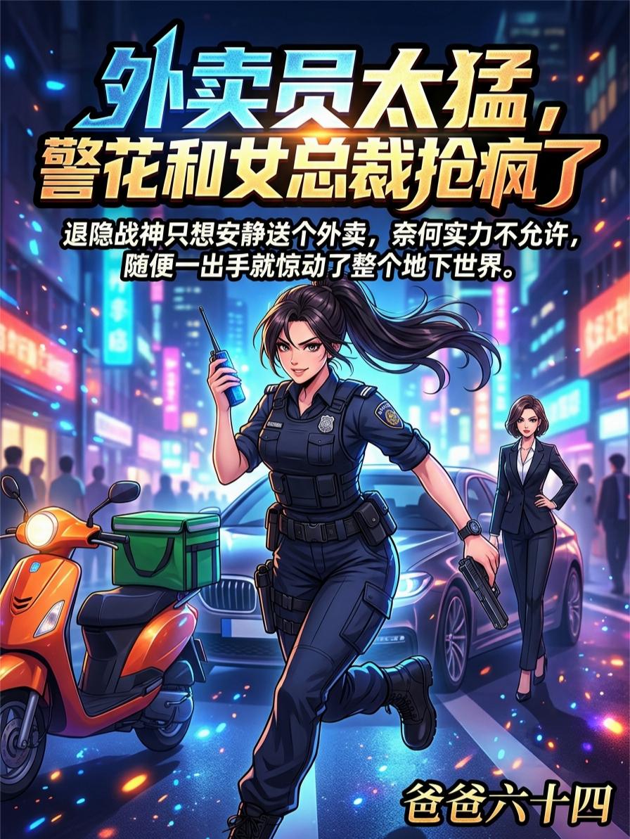外卖员太猛，警花和女总裁抢疯了