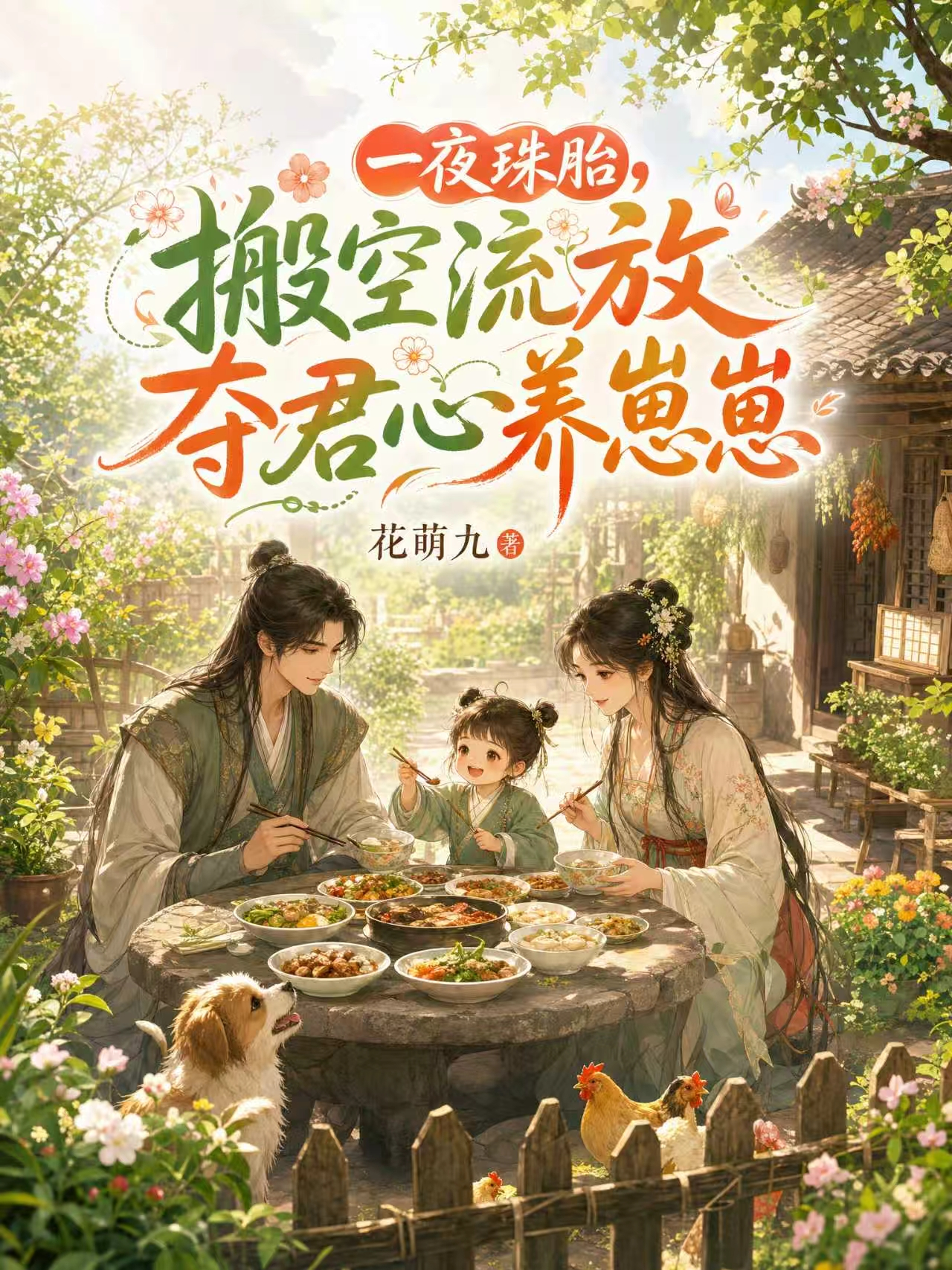一夜珠胎，搬空流放夺君心养崽崽