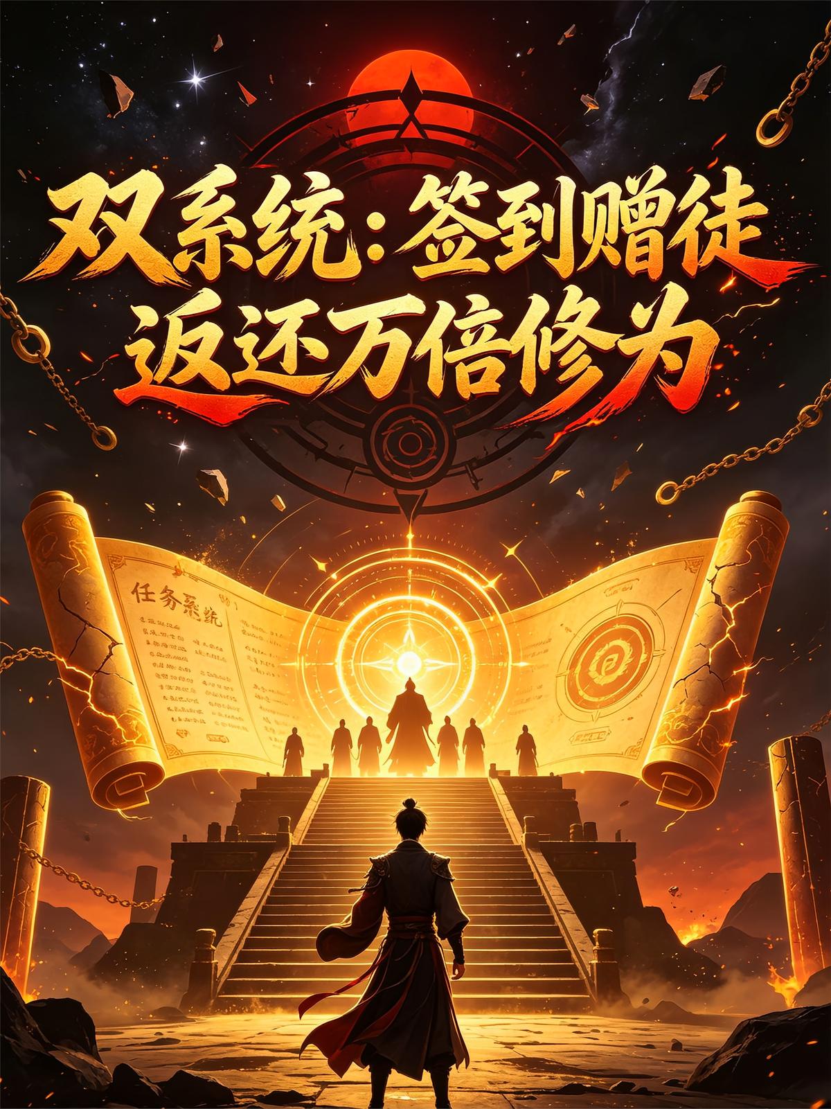 双系统：签到赠徒，返还万倍修为