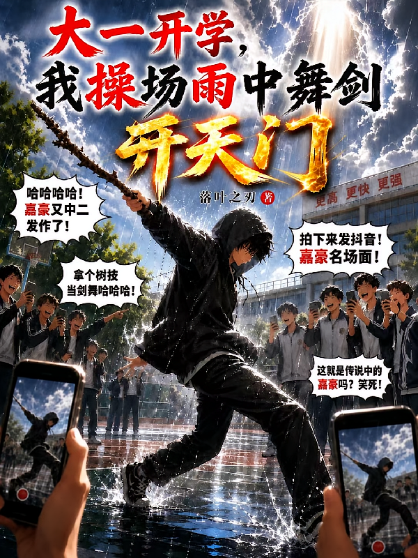 大一开学，我操场雨中舞剑开天门