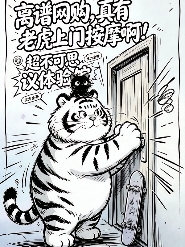 离谱网购，真有老虎上门按摩啊！