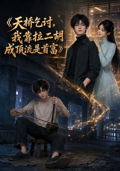 天桥乞讨，我靠拉二胡成顶流是首富封面