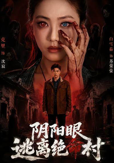 短剧《阴阳眼逃离绝命村》海报