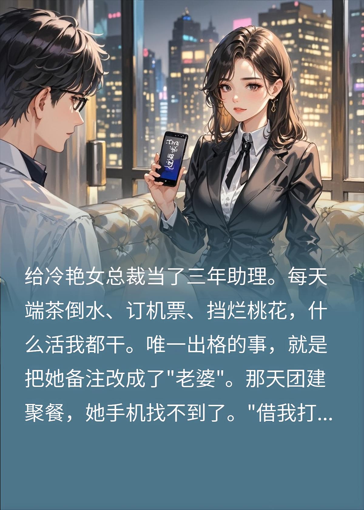 给女总裁当了三年助理，我把她备注改成了老婆