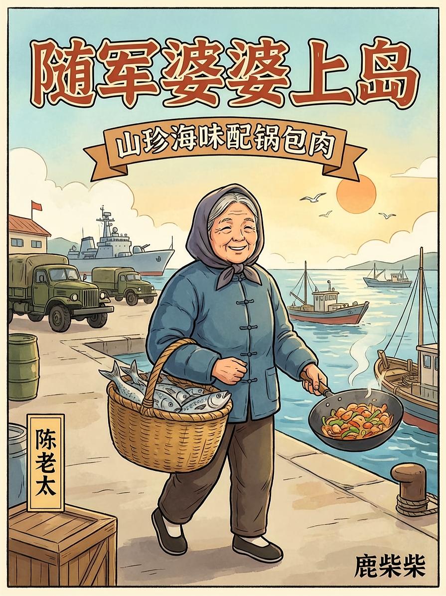 随军婆婆上岛：山珍海味配锅包肉