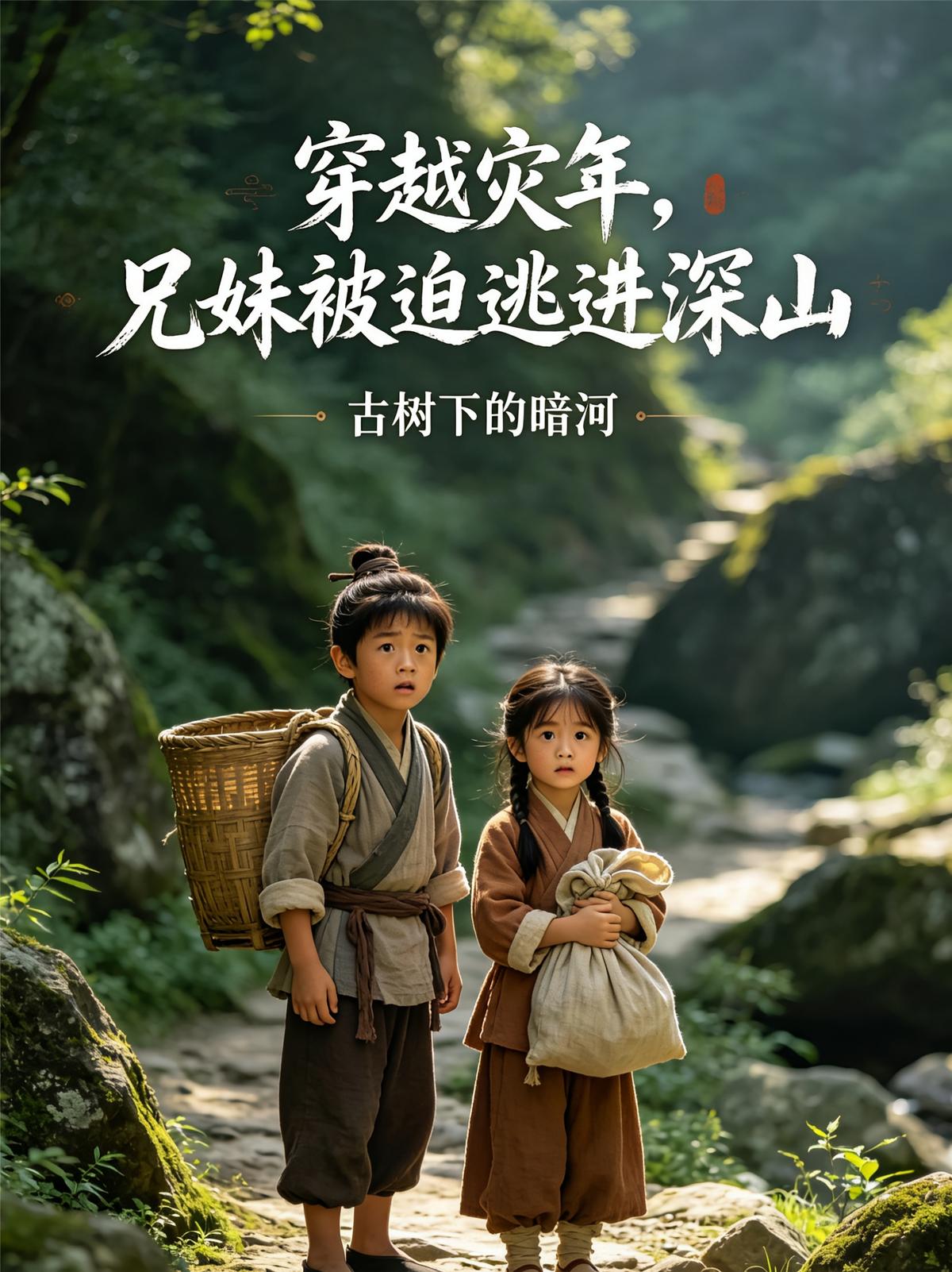 穿越灾年，兄妹被迫逃进深山