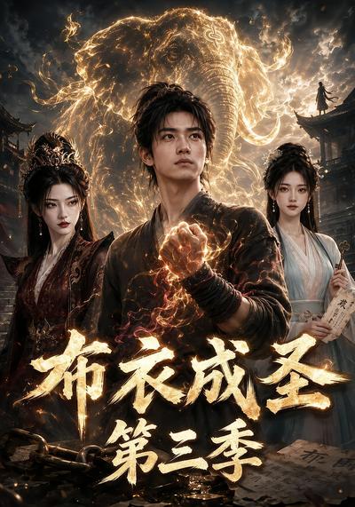 漫剧《布衣成圣第三季》海报