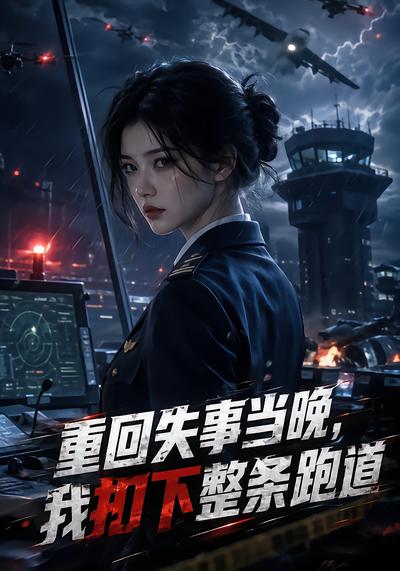 漫剧《重回失事当晚，我扣下整条跑道》海报