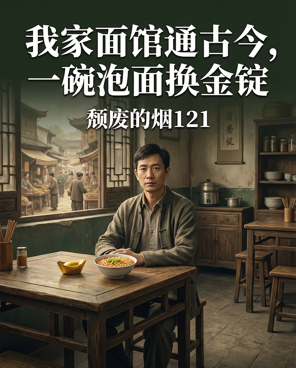 我家面馆通古今，一碗泡面换金锭