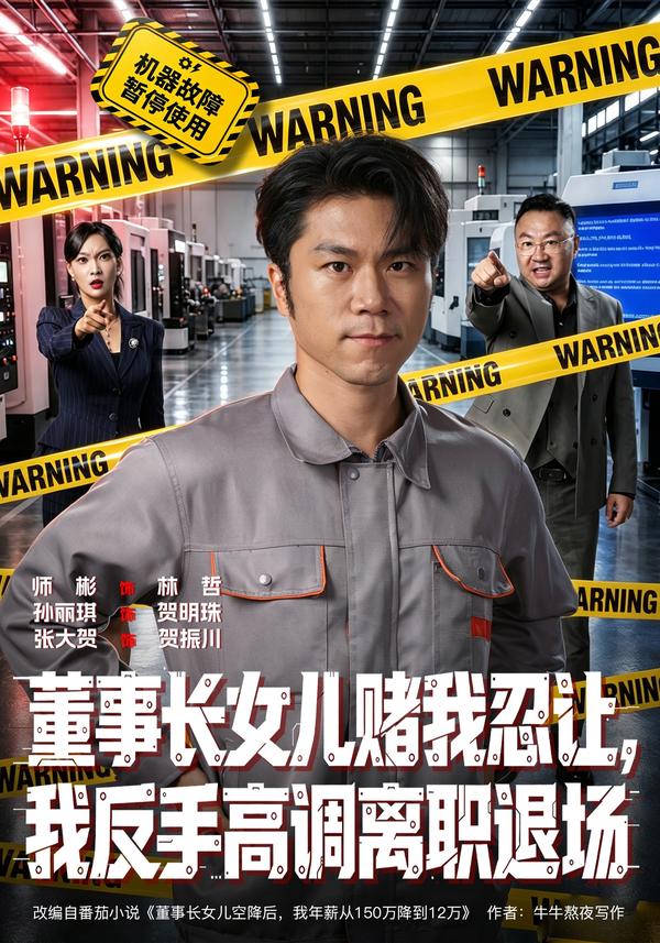 短剧《董事长女儿赌我忍让，我反手高调离职退场》海报