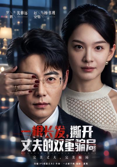 短剧《一根长发，撕开丈夫的双重骗局》海报