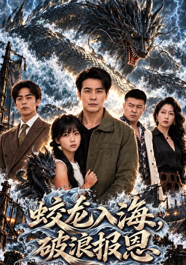 短剧《蛟龙入海，破浪报恩》海报
