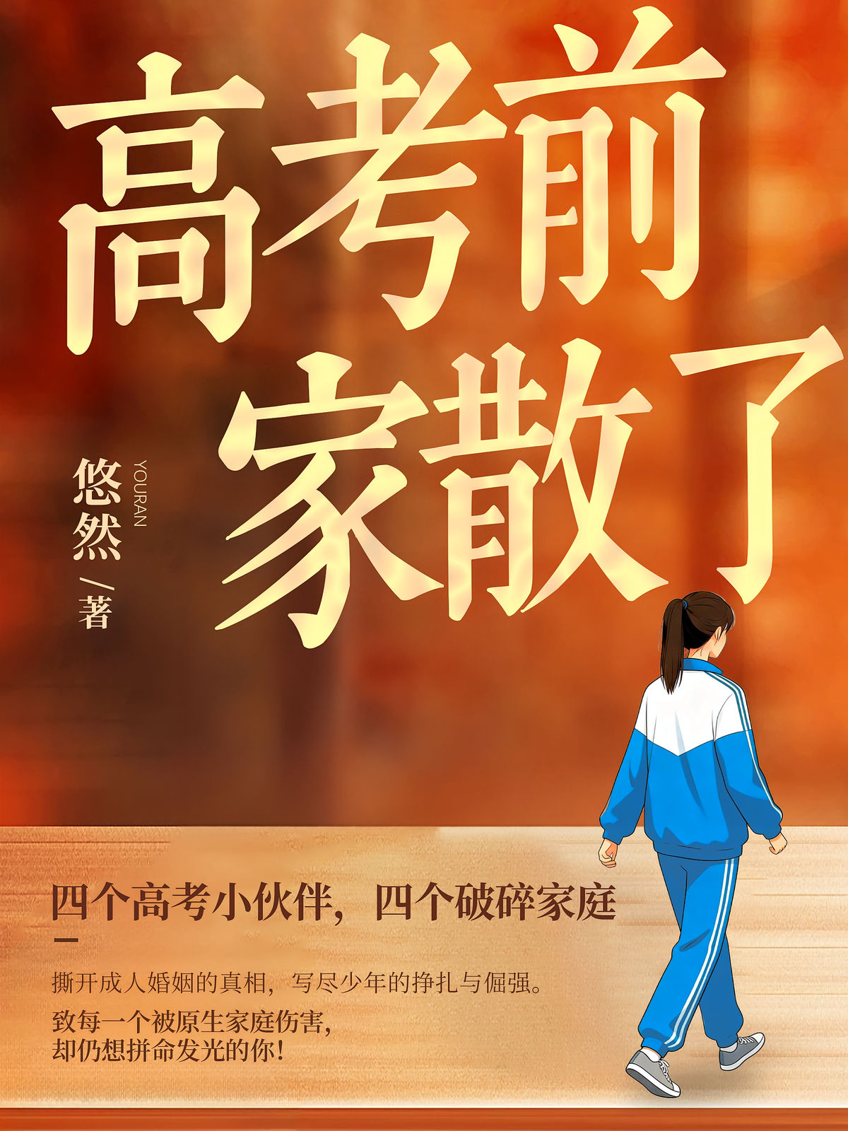 高考前，家散了