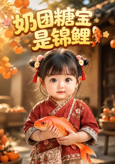 奶团糖宝是锦鲤封面