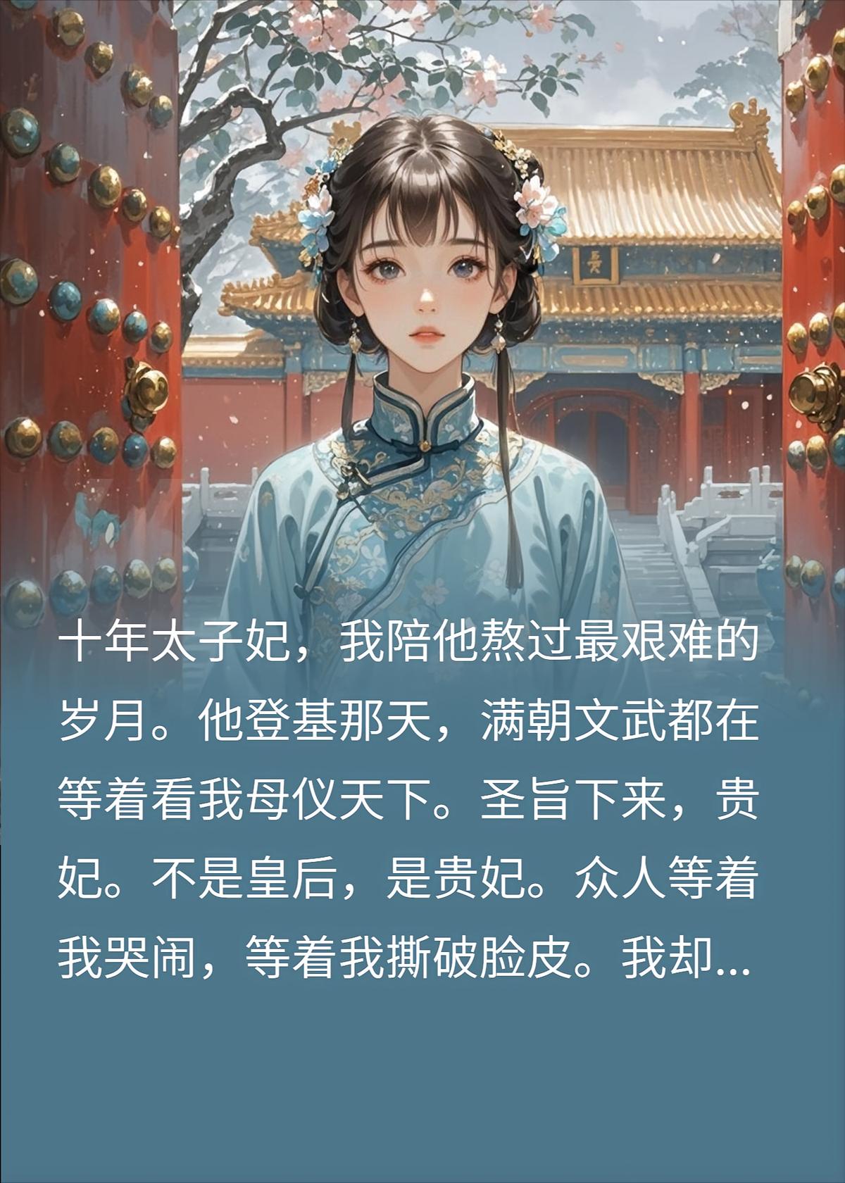 太子登基，太子妃的我只封贵妃