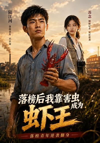 短剧落榜后我靠害虫成为虾王海报