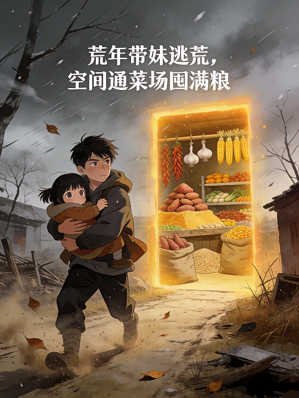荒年带妹逃荒，空间通菜场囤满粮