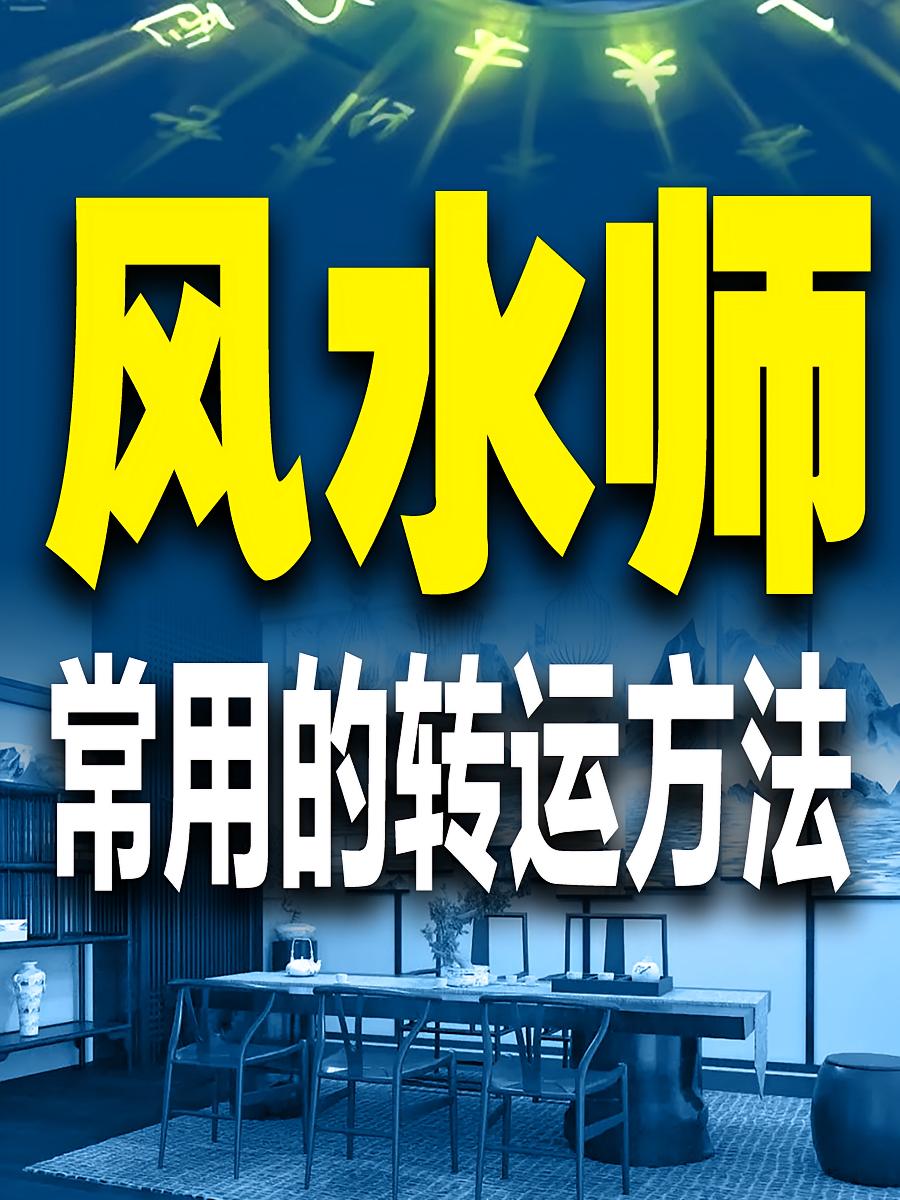 风水师常用的转运方法