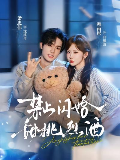 禁止闪婚，甜桃烈酒封面