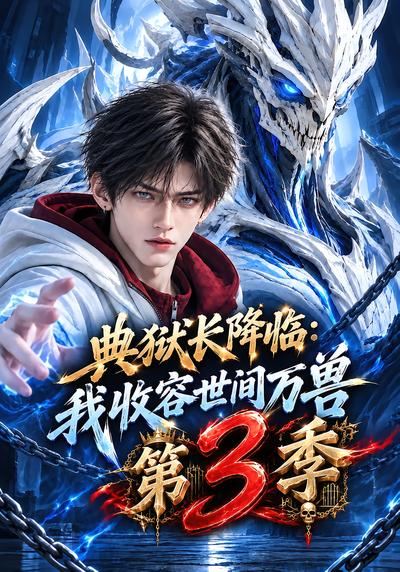 漫剧《典狱长降临：我收容世间万兽第3季》海报