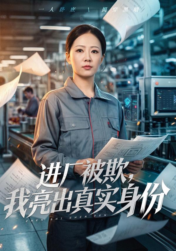 短剧《进厂被欺，我亮出真实身份》海报