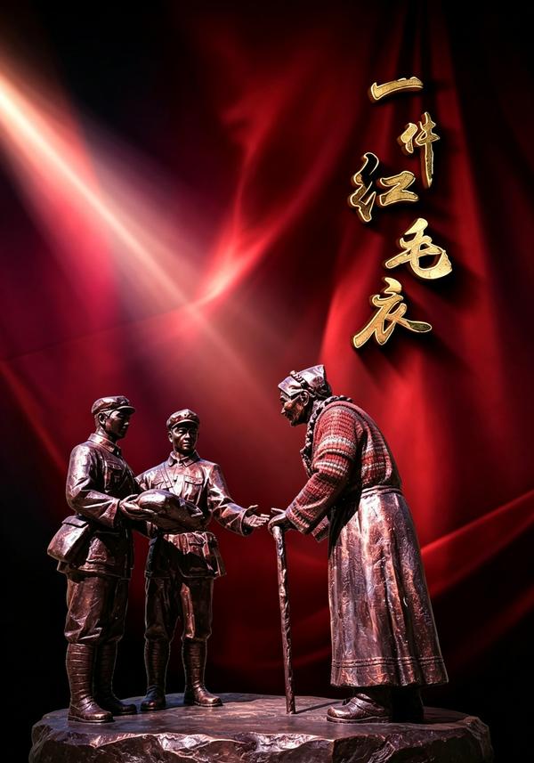 短剧《一件红毛衣》海报