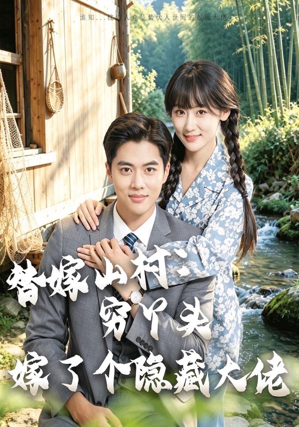 短剧《替嫁山村：穷丫头嫁了个隐藏大佬》海报