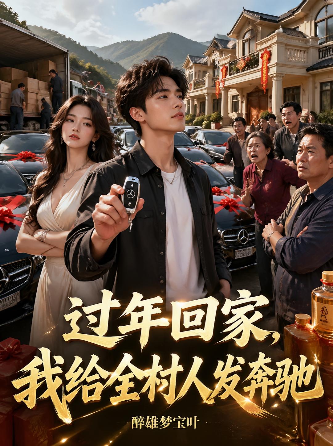 过年回家，我给全村人发奔驰