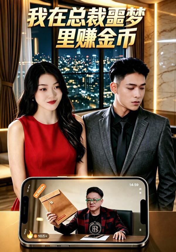 短剧《我在总裁噩梦里赚金币》海报
