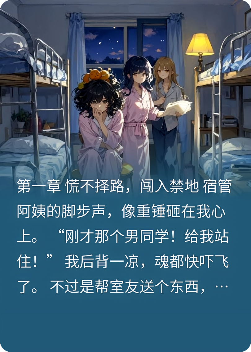 混进女生宿舍后，我被校花室友缠上了