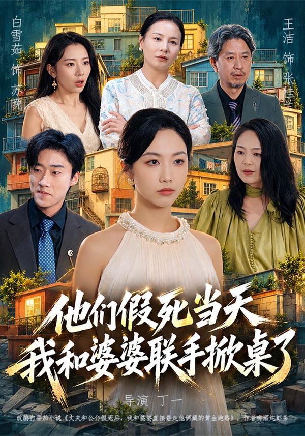 短剧《他们假死当天我和婆婆联手掀桌了》海报