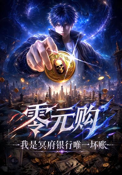 漫剧《零元购：我是冥府银行唯一坏账》海报