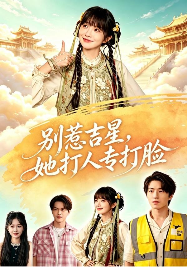 短剧《别惹吉星，她打人专打脸》海报