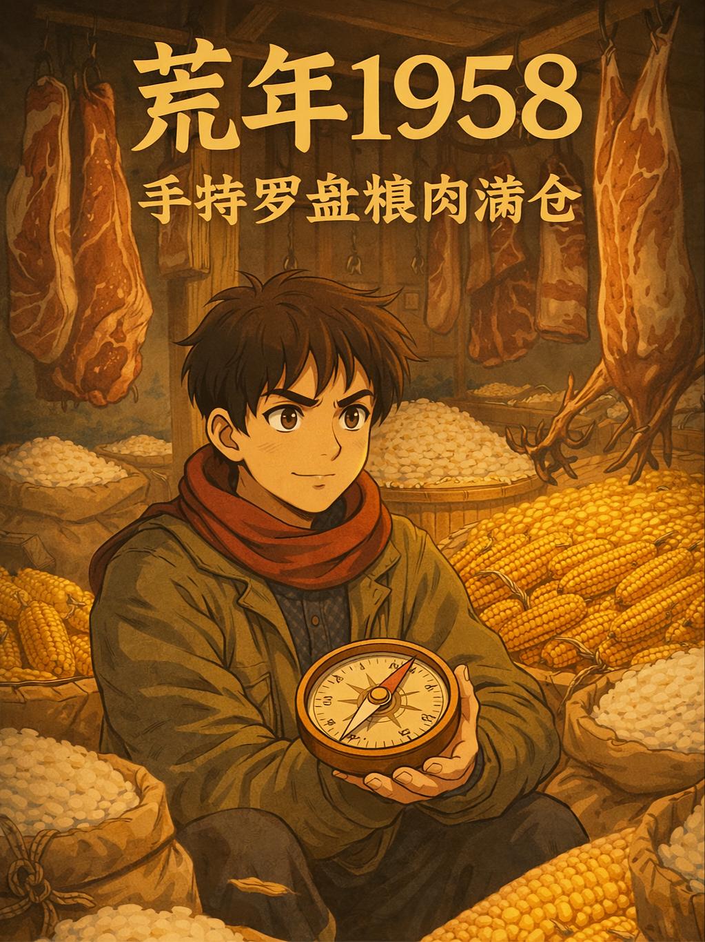 荒年1958，手持罗盘粮肉满仓