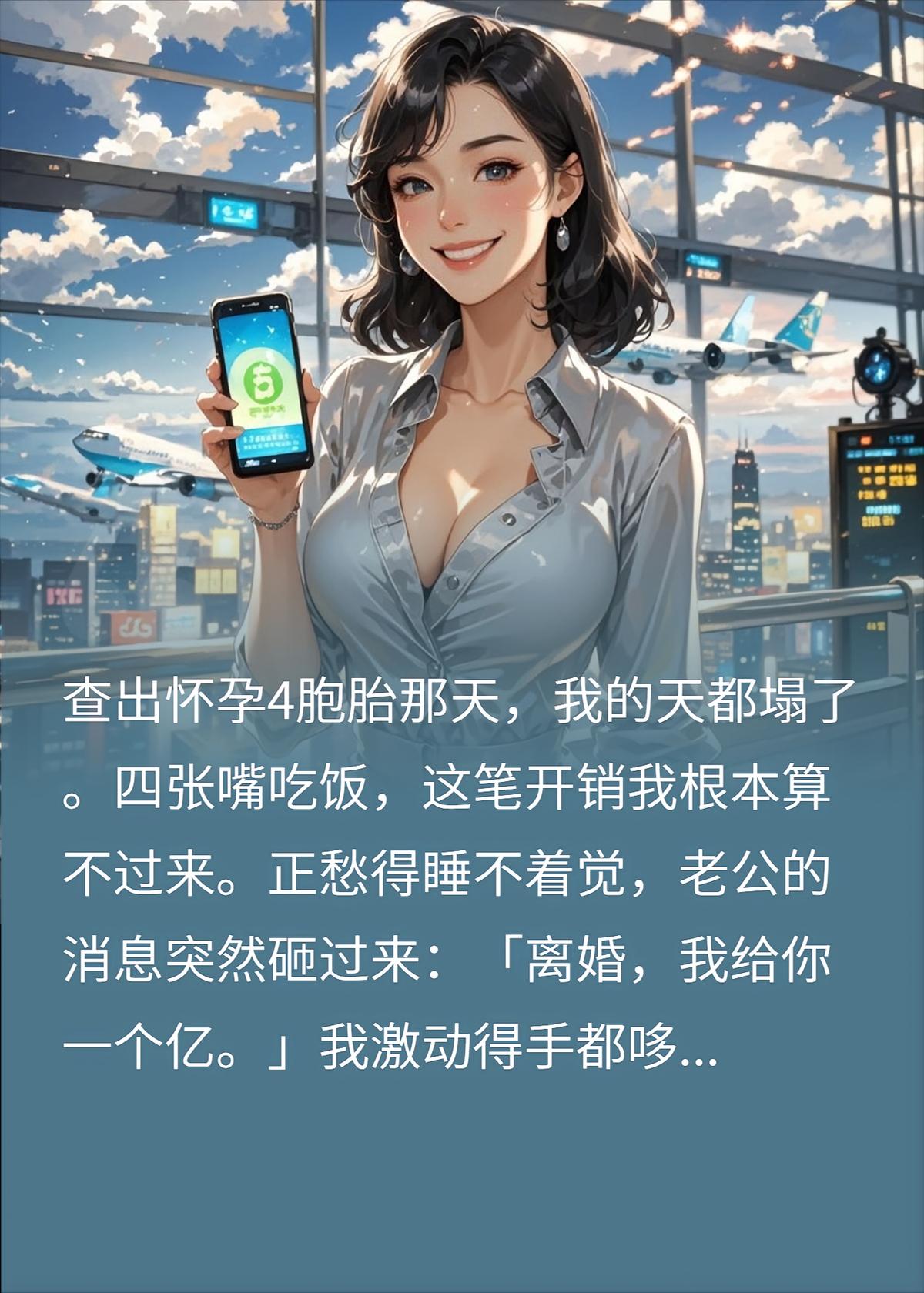 离婚给我一个亿？我揣四胞胎连夜跑路，前夫哥彻底懵了