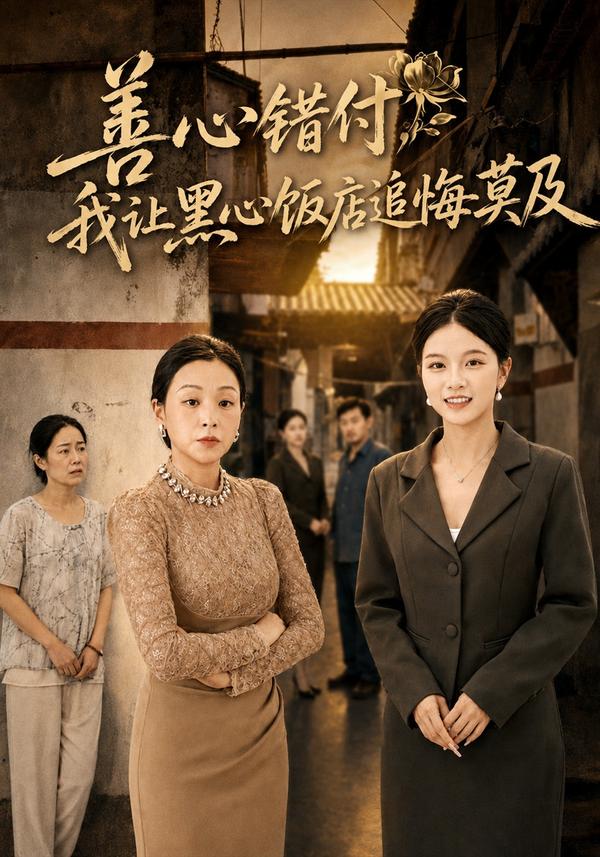 短剧《善心错付，我让黑心饭店追悔莫及》海报