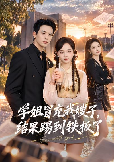 短剧《学姐冒充我嫂子，结果踢到铁板了》海报