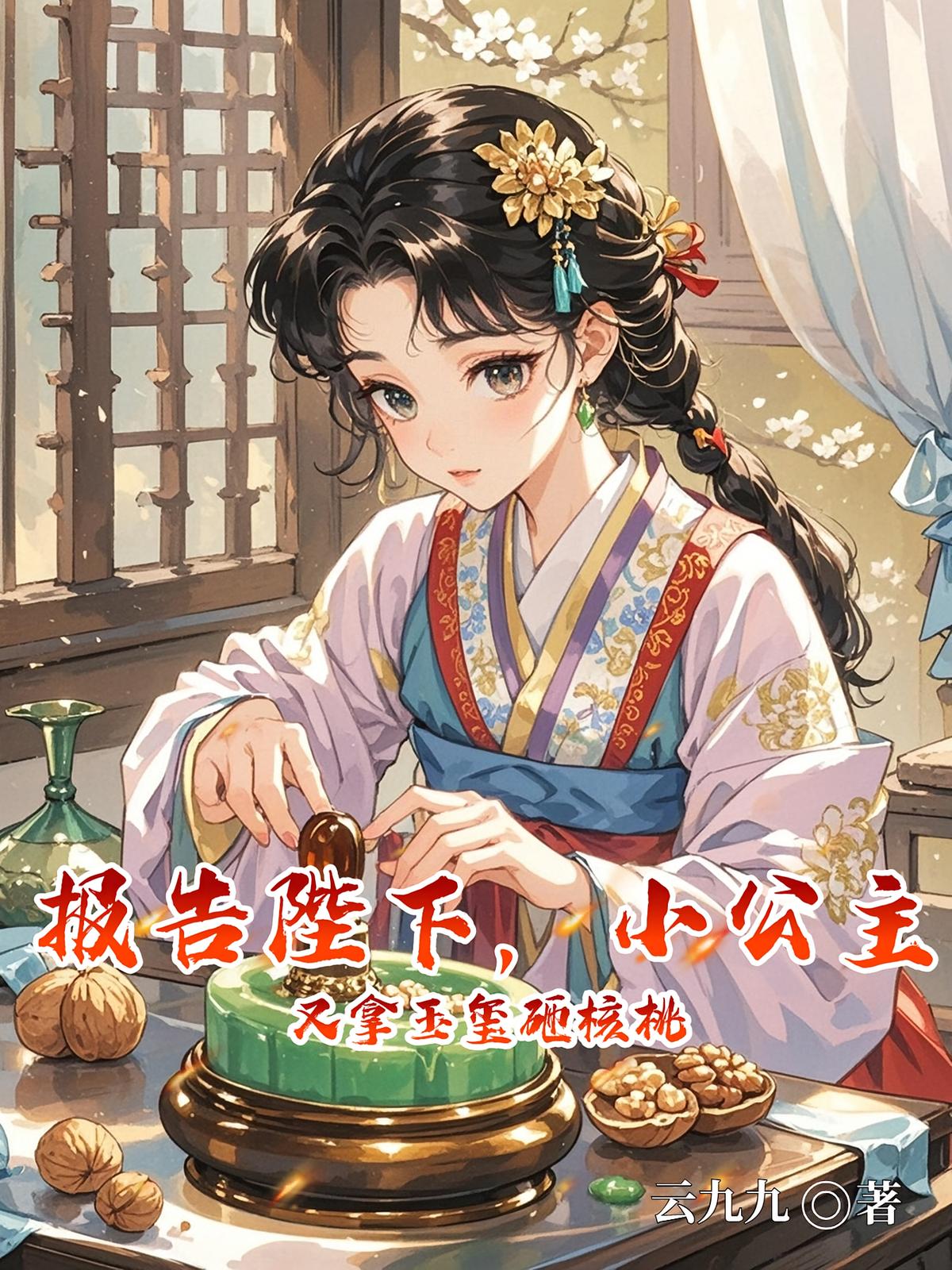 报告陛下，小公主又拿玉玺砸核桃
