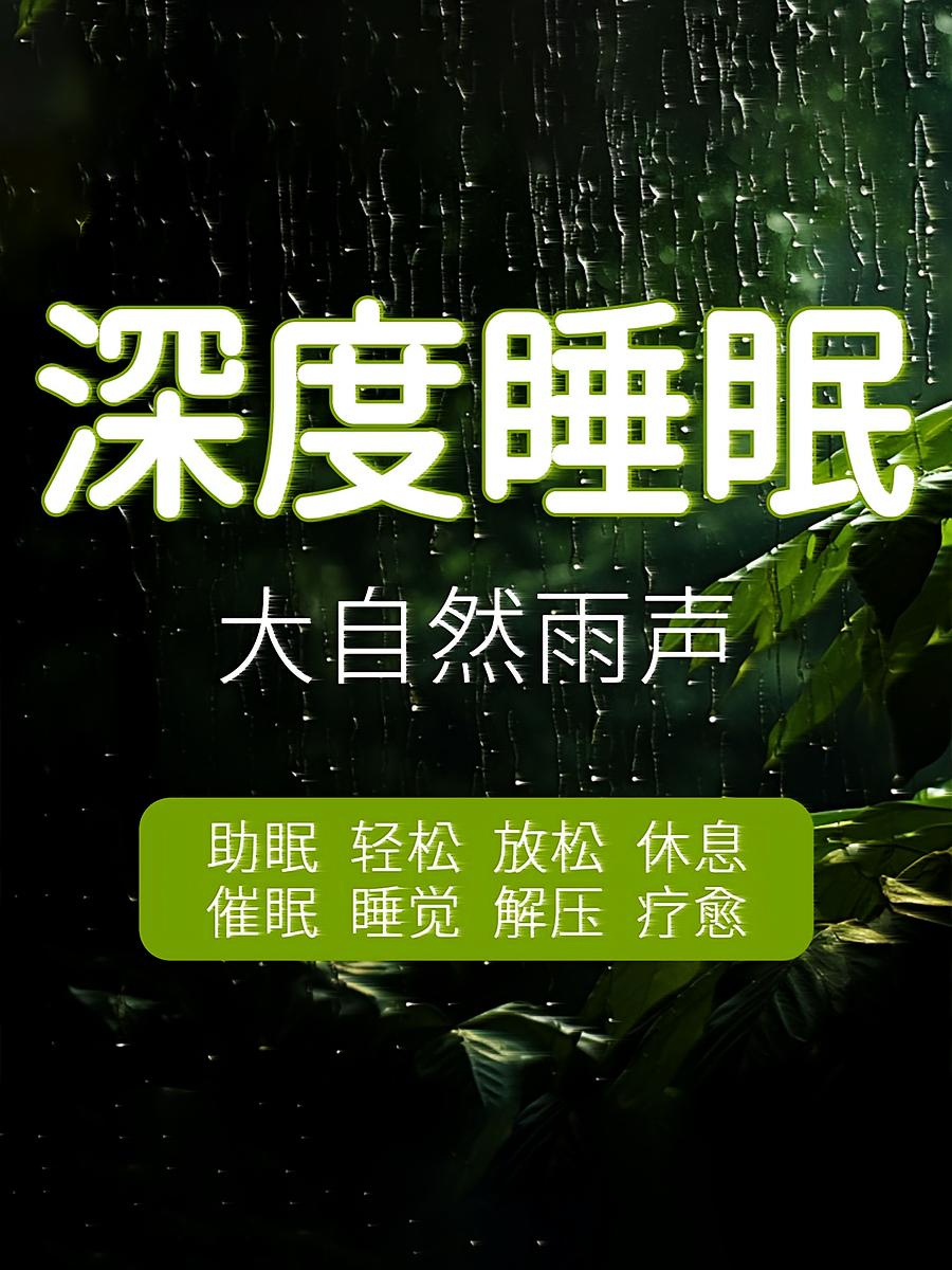 深度睡眠：大自然雨声助眠疗愈