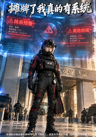 漫剧《摊牌了我真的有系统》海报