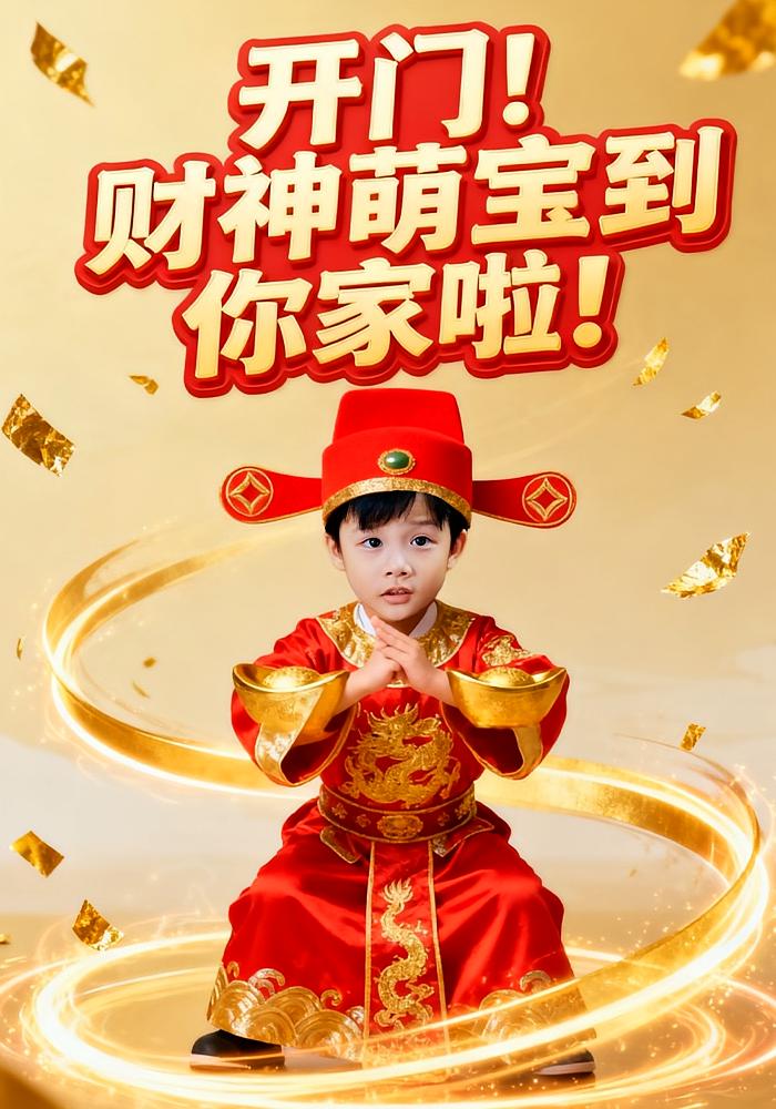 开门！财神萌宝到你家啦！