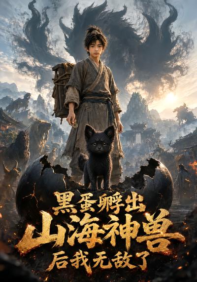 黑蛋孵出山海神兽后我无敌了封面