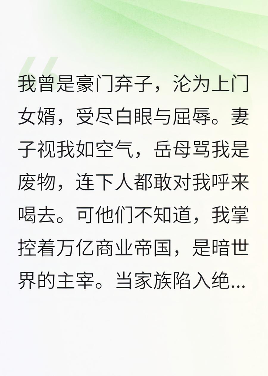 苏家的最佳女婿