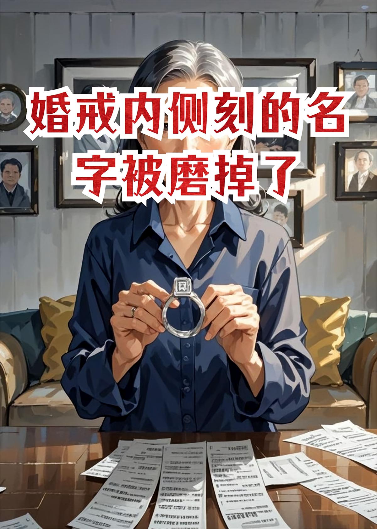 婚戒内侧刻的名字被磨掉了