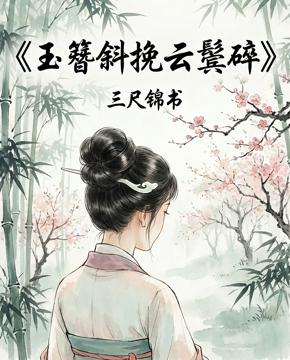 玉簪斜挽云鬓碎