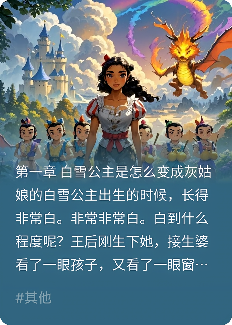什么？灰姑娘和七个葫芦娃生了个小龙女？