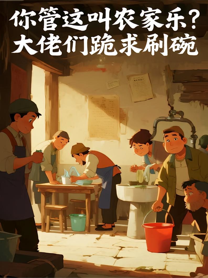 你管这叫农家乐？大佬们跪求刷碗
