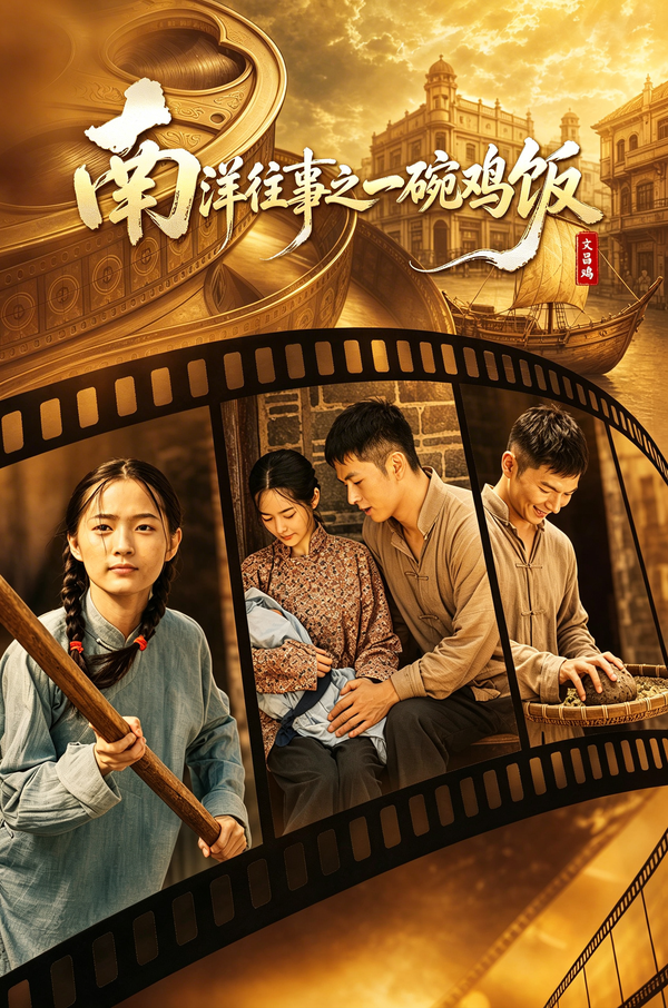 短剧《南洋往事之一碗鸡饭》海报